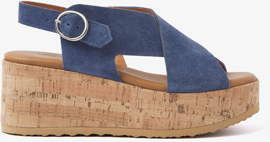 VIA VAI blauwe via vai sandalen sissel raise