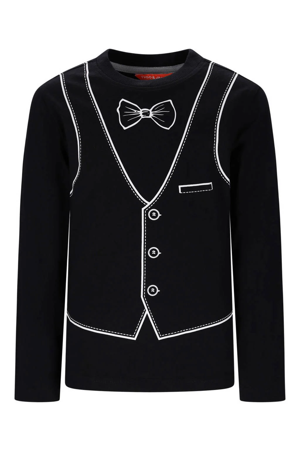 TYGO & vito longsleeve zwart