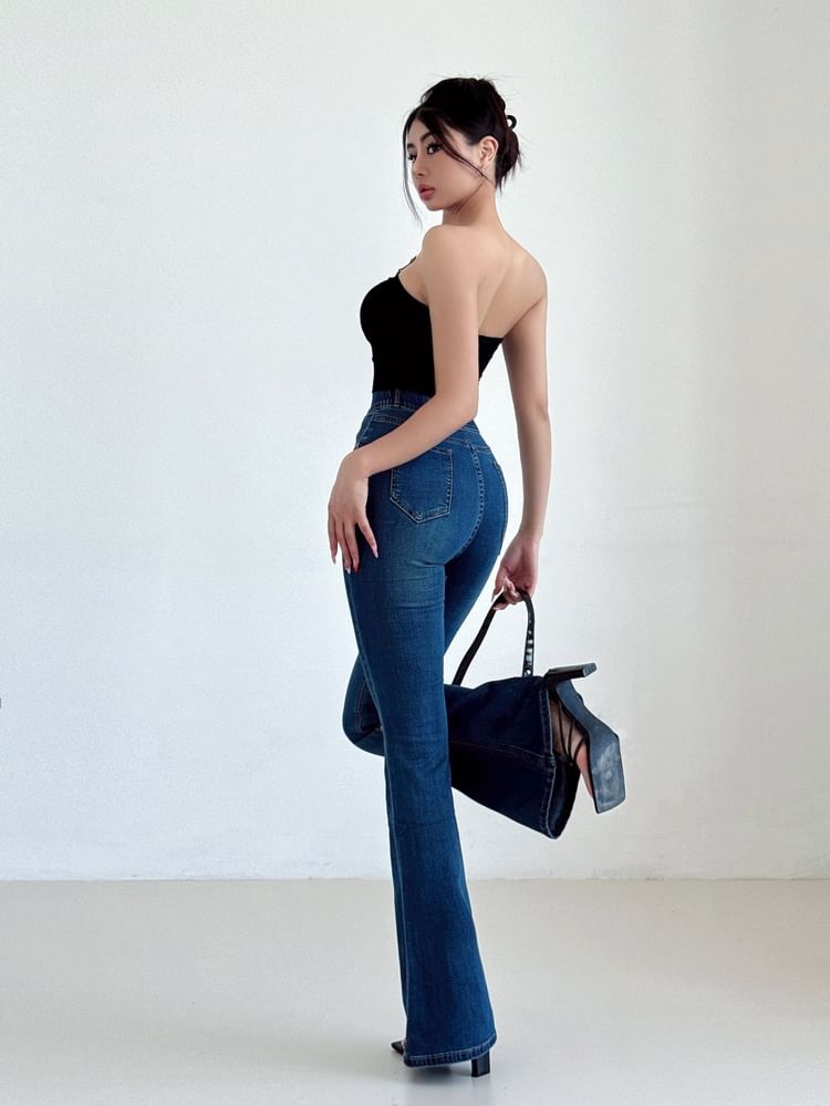 LIVIE - High Rise Flared Jeans (Diverse designs)
