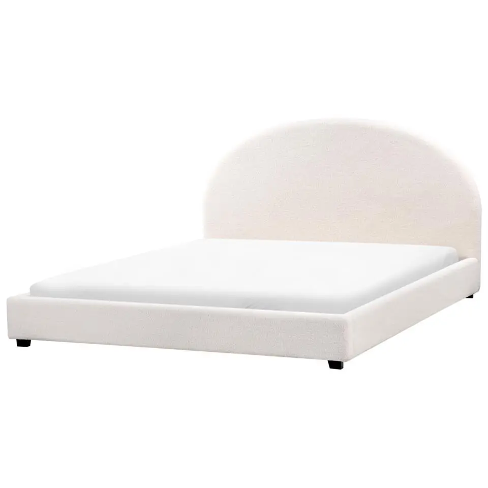 VAUCLUSE - Tweepersoonsbed - Gebroken wit - 180 x 200 cm - Bouclé