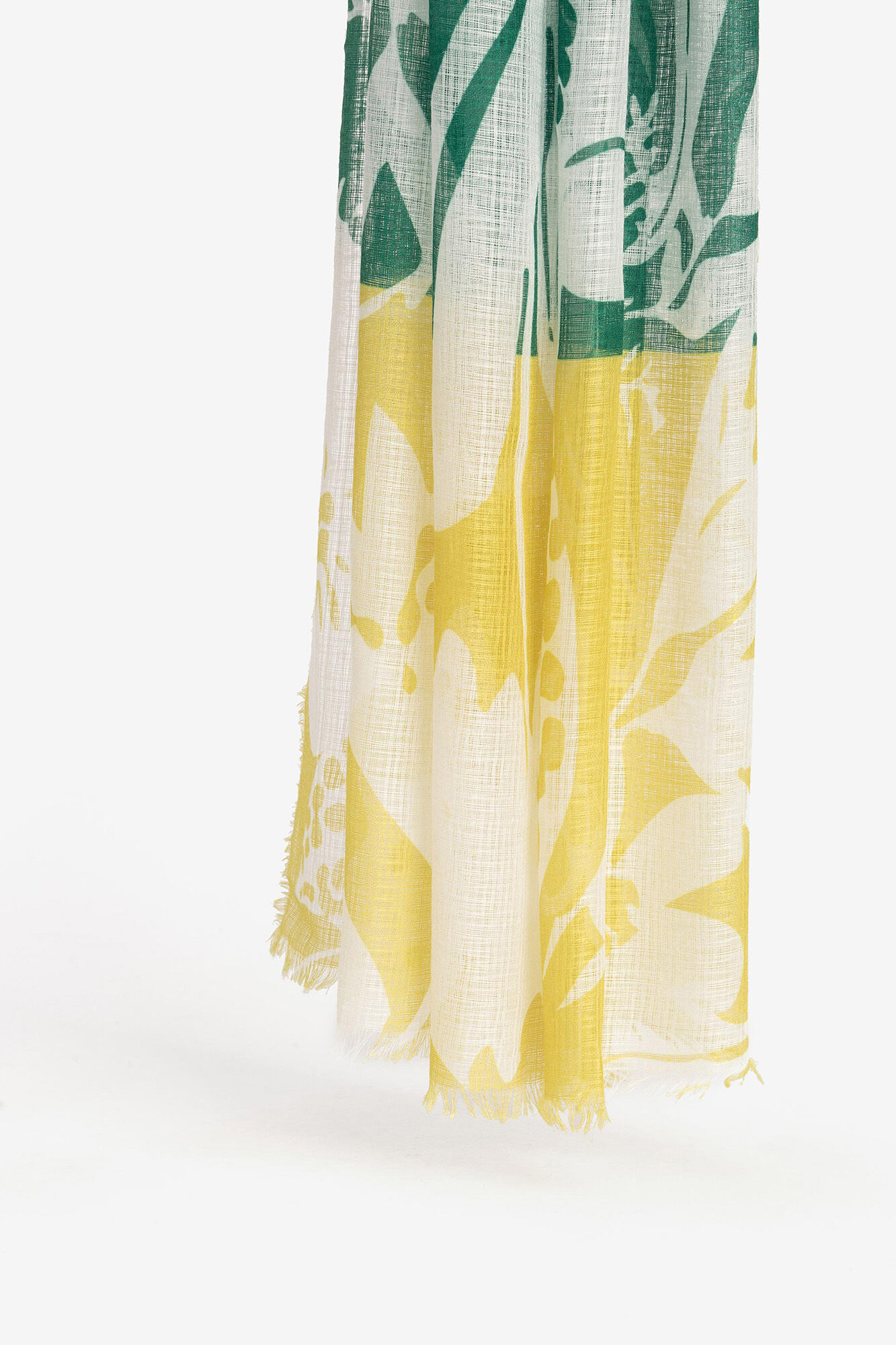 Lenço retangular estampado - Verde