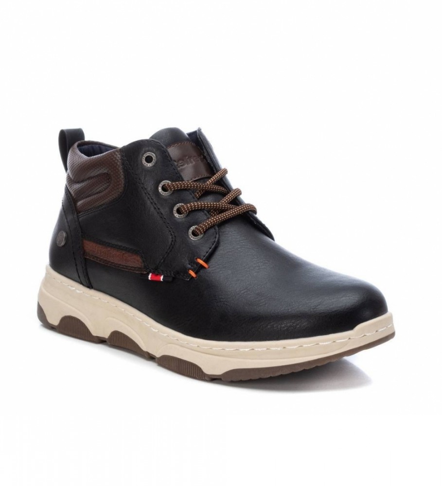 Botas pretas casuais de cano curto Refresh