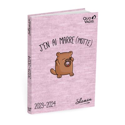 Agenda Shaman - 1 jour par page - 12 x 17 cm - j'en ai marre (motte) - Quo Vadis