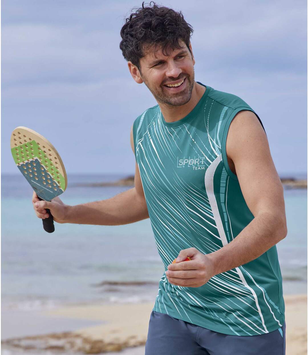 Lot de 2 Tee-Shirts Sans Manches Sport