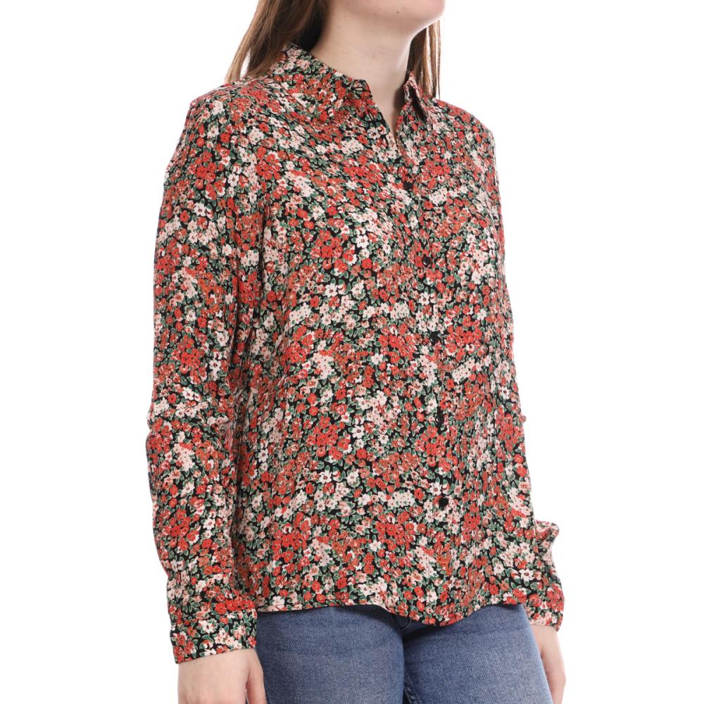 Vila Chemise à fleurs Rouge Femme Vila Kulas