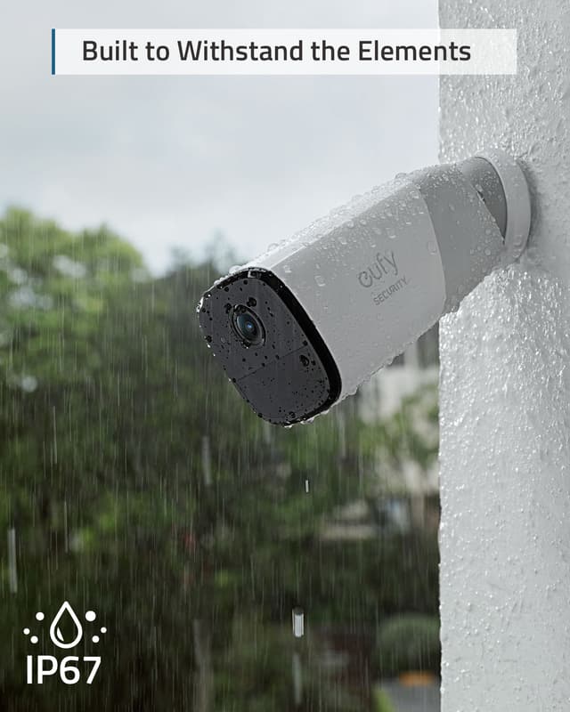 Eufy Cam 2 Pro trådløst 2K QHD add-on smart-kamera (hvid)