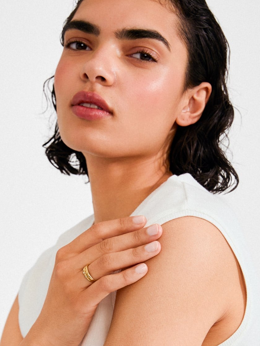 Fire Rings 2-In-1 Set Old Gold
