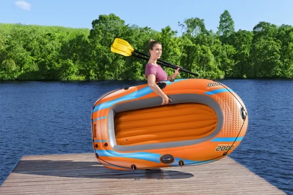 Bestway 61141 / 23, Rafte, Flåde, Grå, Orange, 2 person(er), 120 kg, ISO 6185