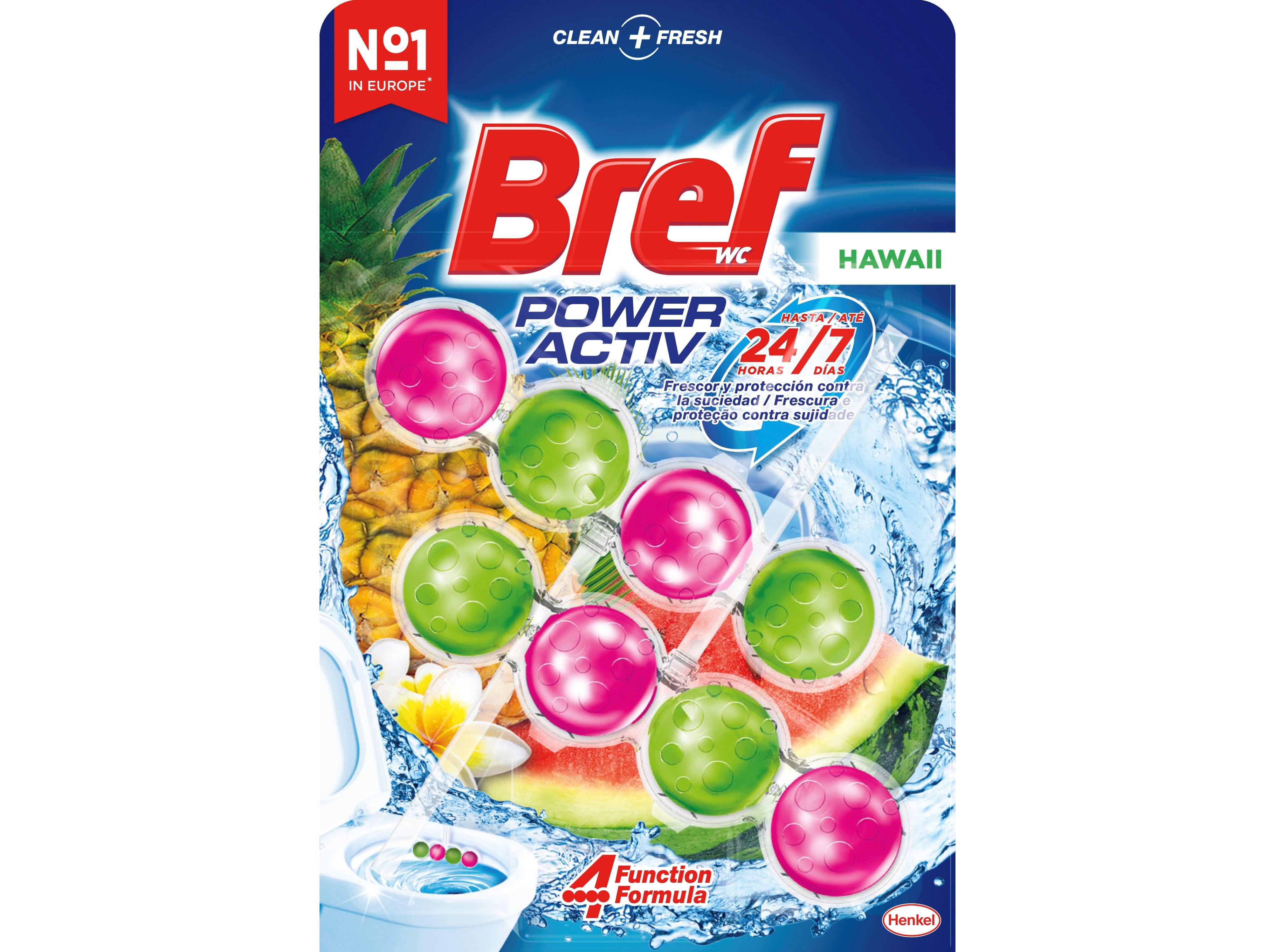 BLOCO SANITÁRIO BREF SONASOL PODERACTIVO HAVAII 2X50G