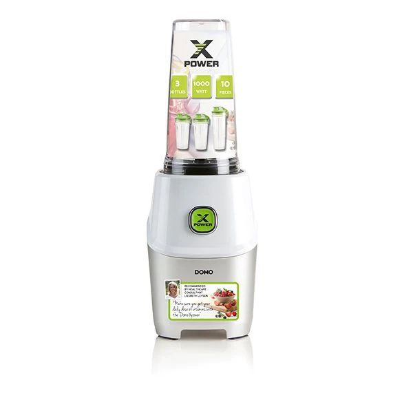 Blender Xpower et 3 bouteilles 1000 W DO700BL Domo