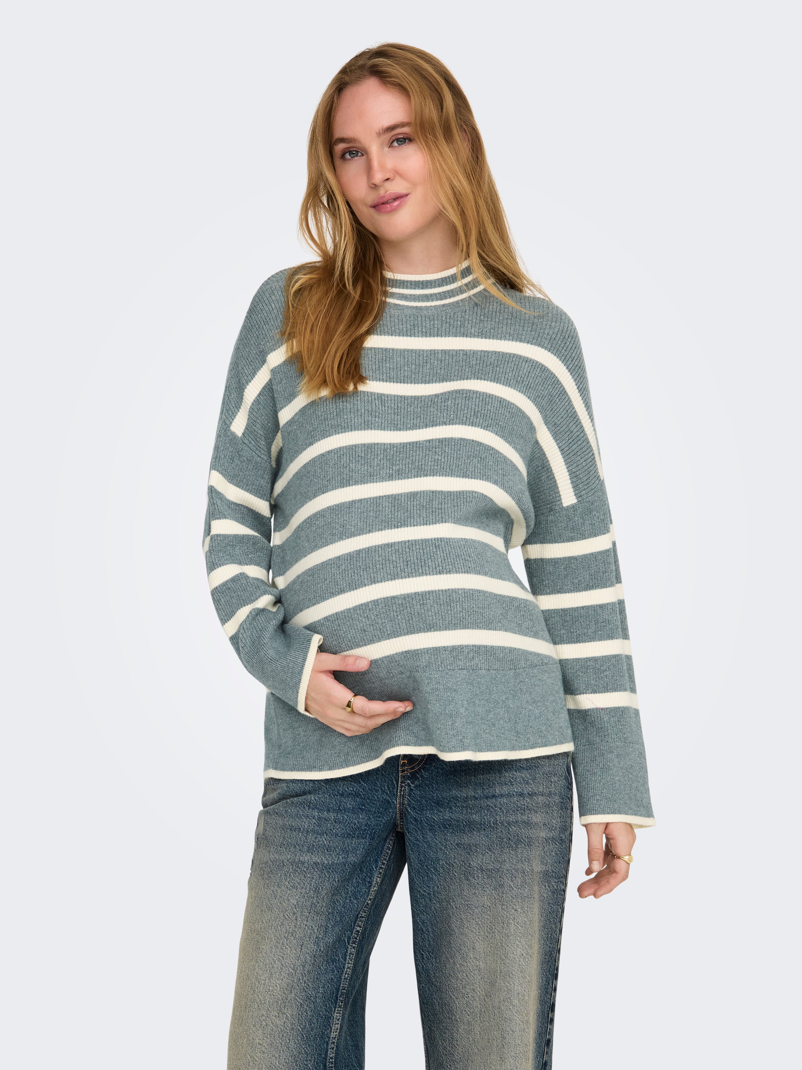 OLMIBI Strickpullover Scarab
