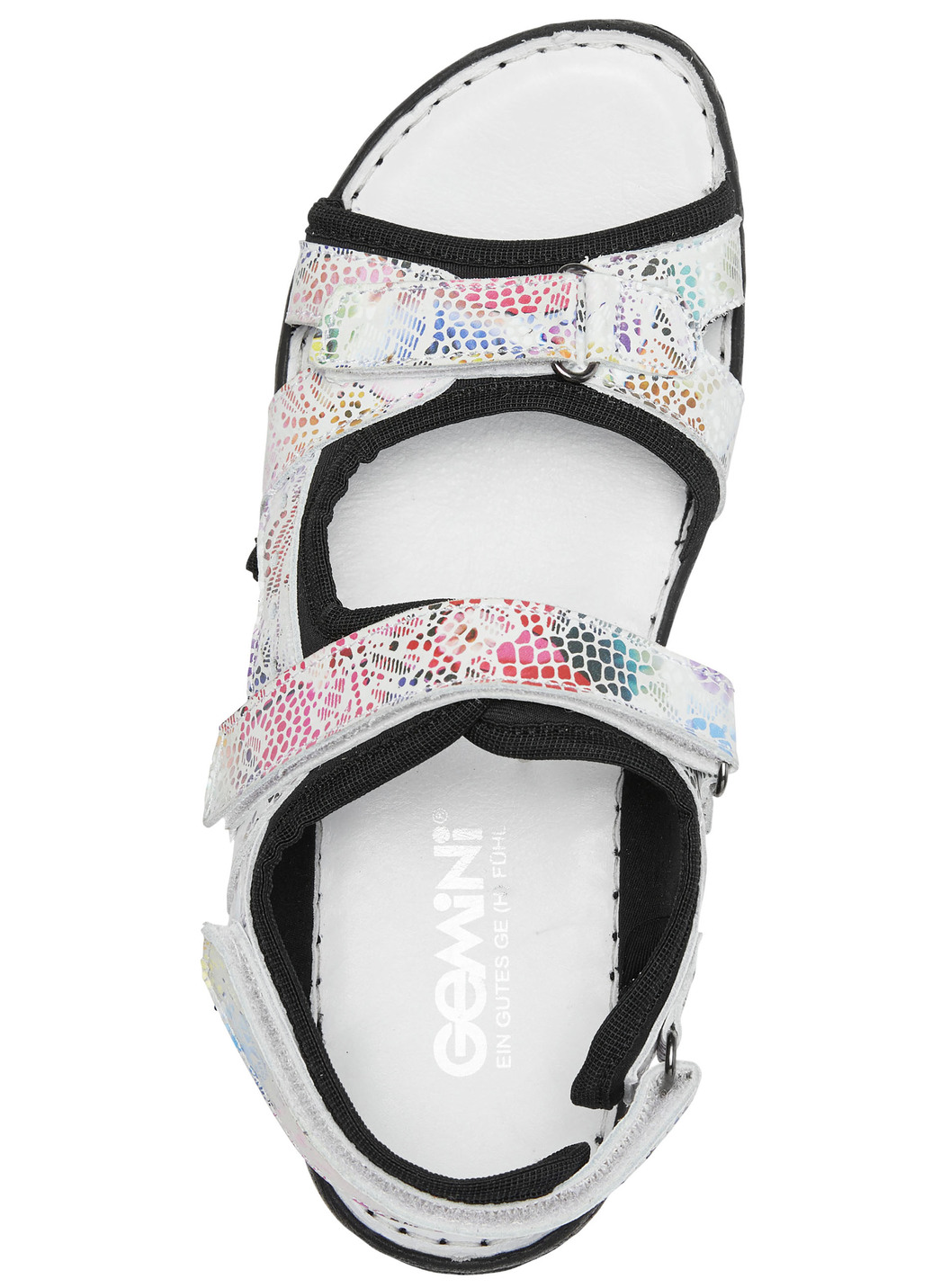 Gemini Trekking-Sandale mit bunter Floral-Prägung