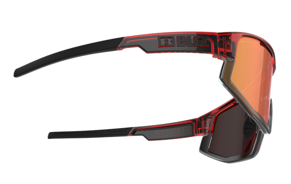 FUSION Sportbrille  transparent red