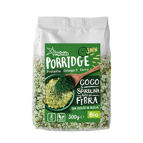 Porridge (Papas Aveia) Coco & Spirulina