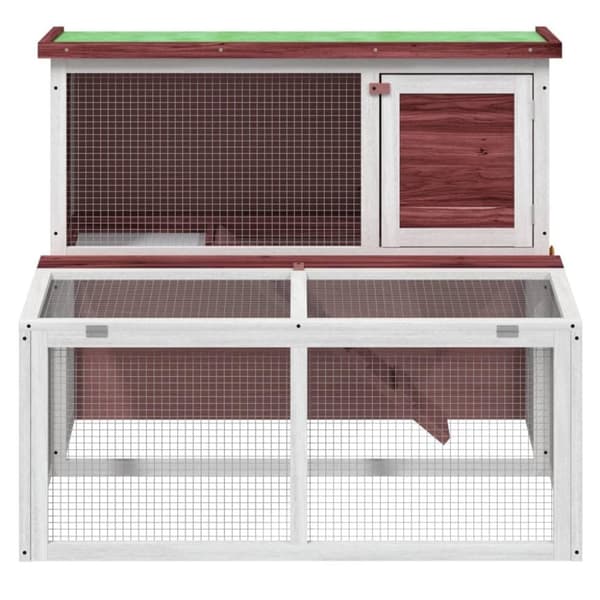 vidaXL Kaninbur mocka 102x90x84,5 cm massiv furu