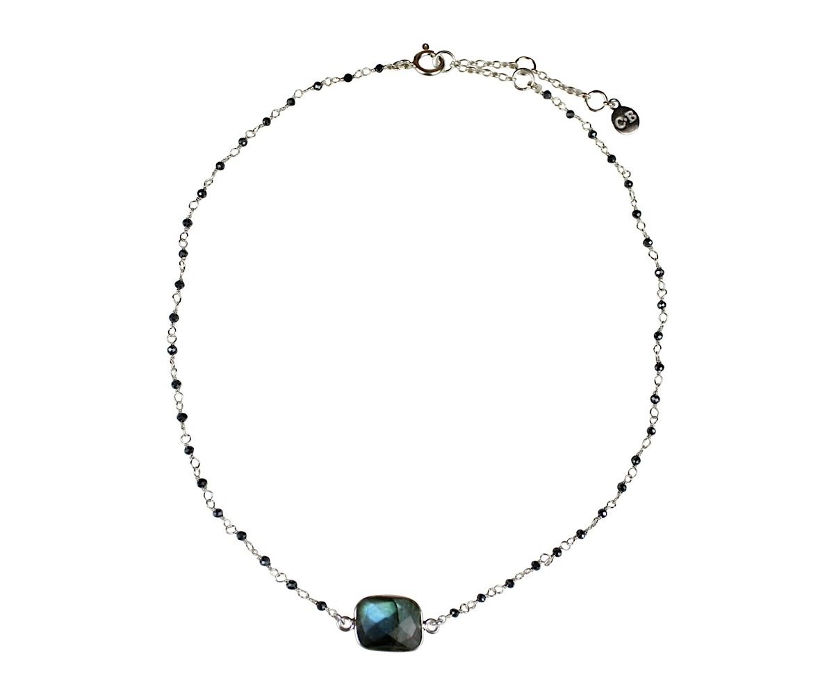 Choker Anjali Mudra argent