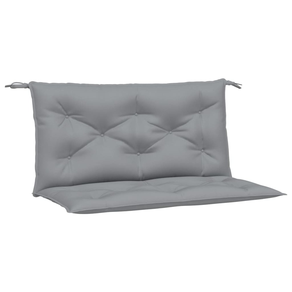 Coussins de banc de jardin 2 pcs gris 100x50x7 cm tissu oxford