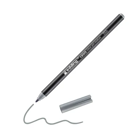 edding 1300 colorpen silbergrau