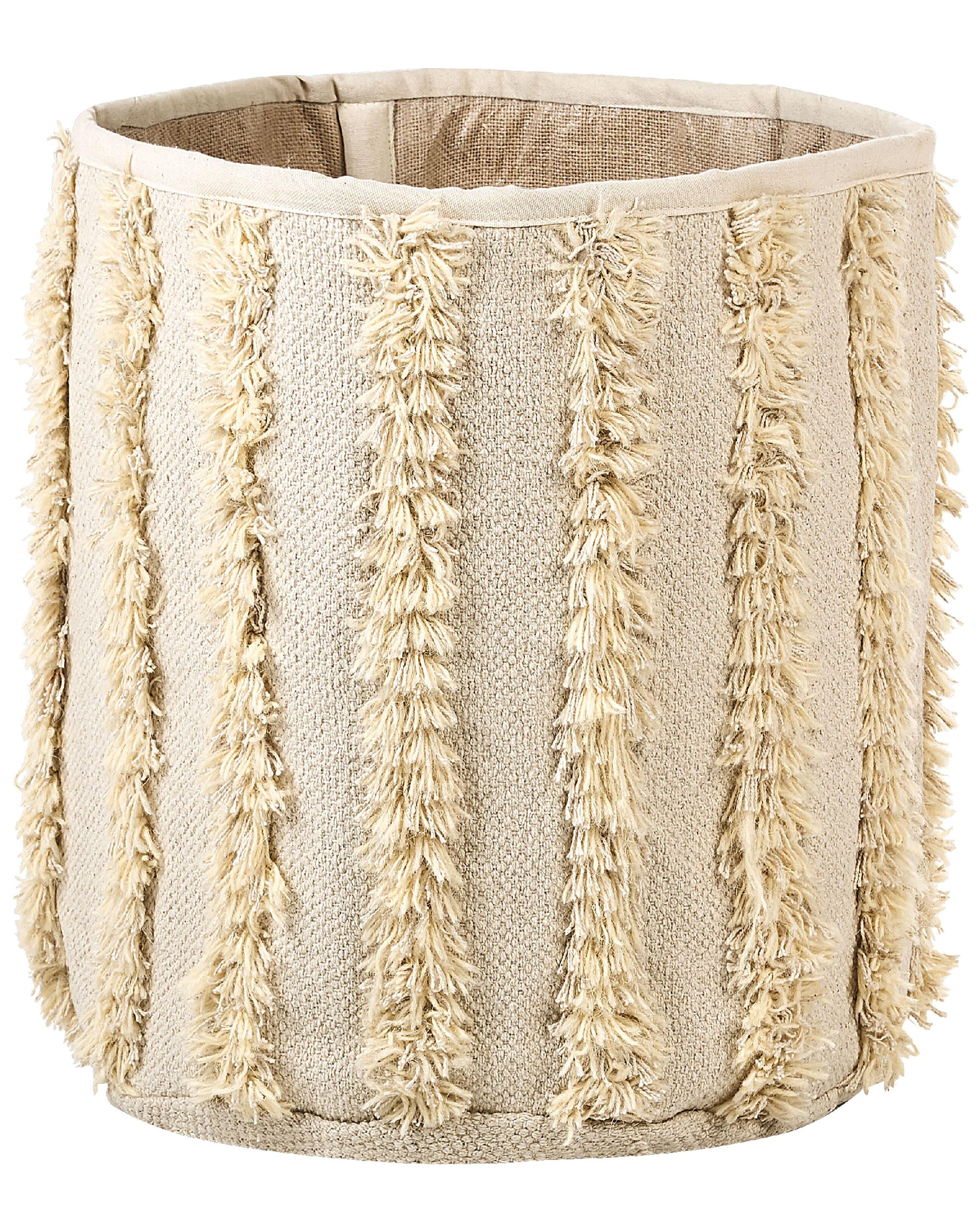 Set van 2 manden KAKKI Katoen Beige