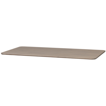 WOOOD tafelblad Tablo afgerond camel 24 mm 210x90 cm