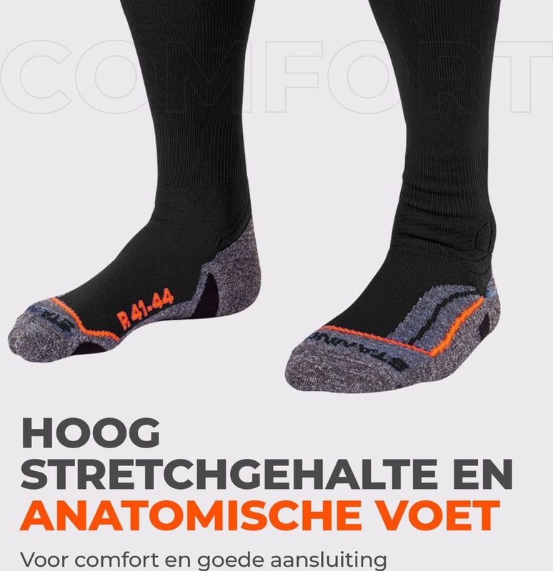 Stanno - Uni Pro Sock - Voetbalsokken - Zwart