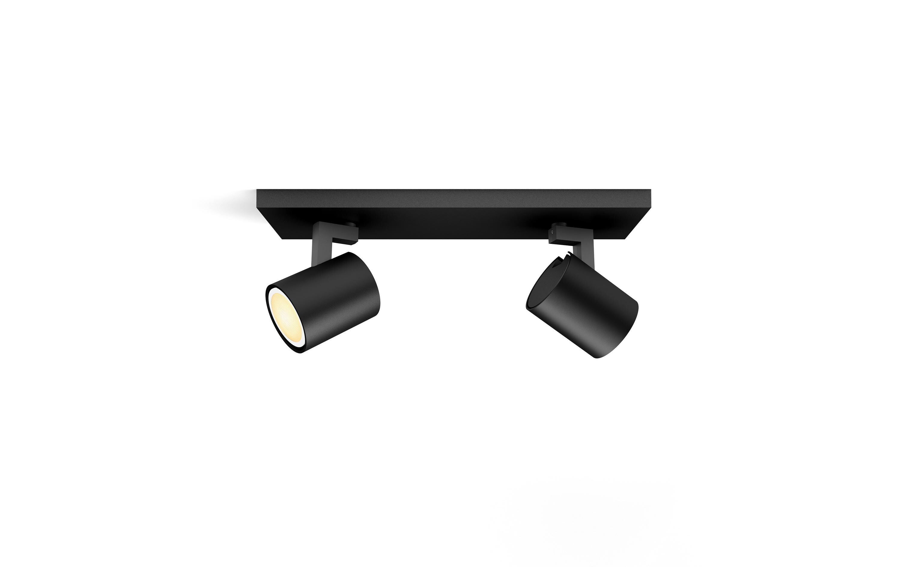 White Ambiance Runner Doppelspot Schwarz<br>Individuell einstellbare Spots für perfektes Licht in jedem Raum