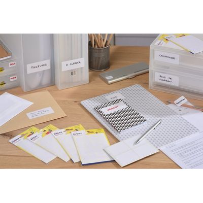 Avery - 21 Étiquettes multi-usages blanches - 34 x 75 mm