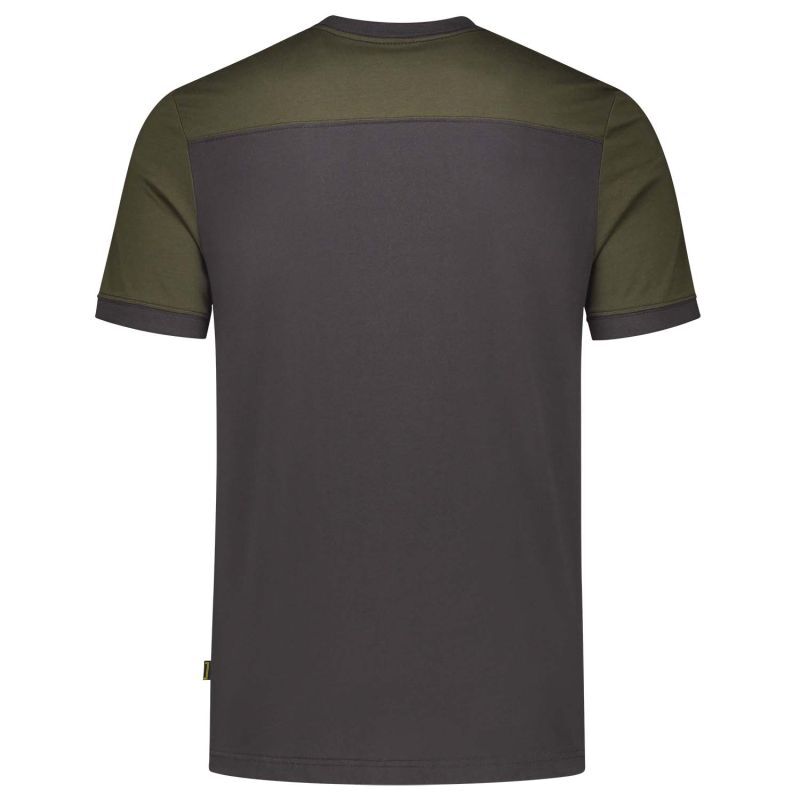Tricorp Bicolor 102006 - T-shirt - Donkergrijs/Groen - 3XL