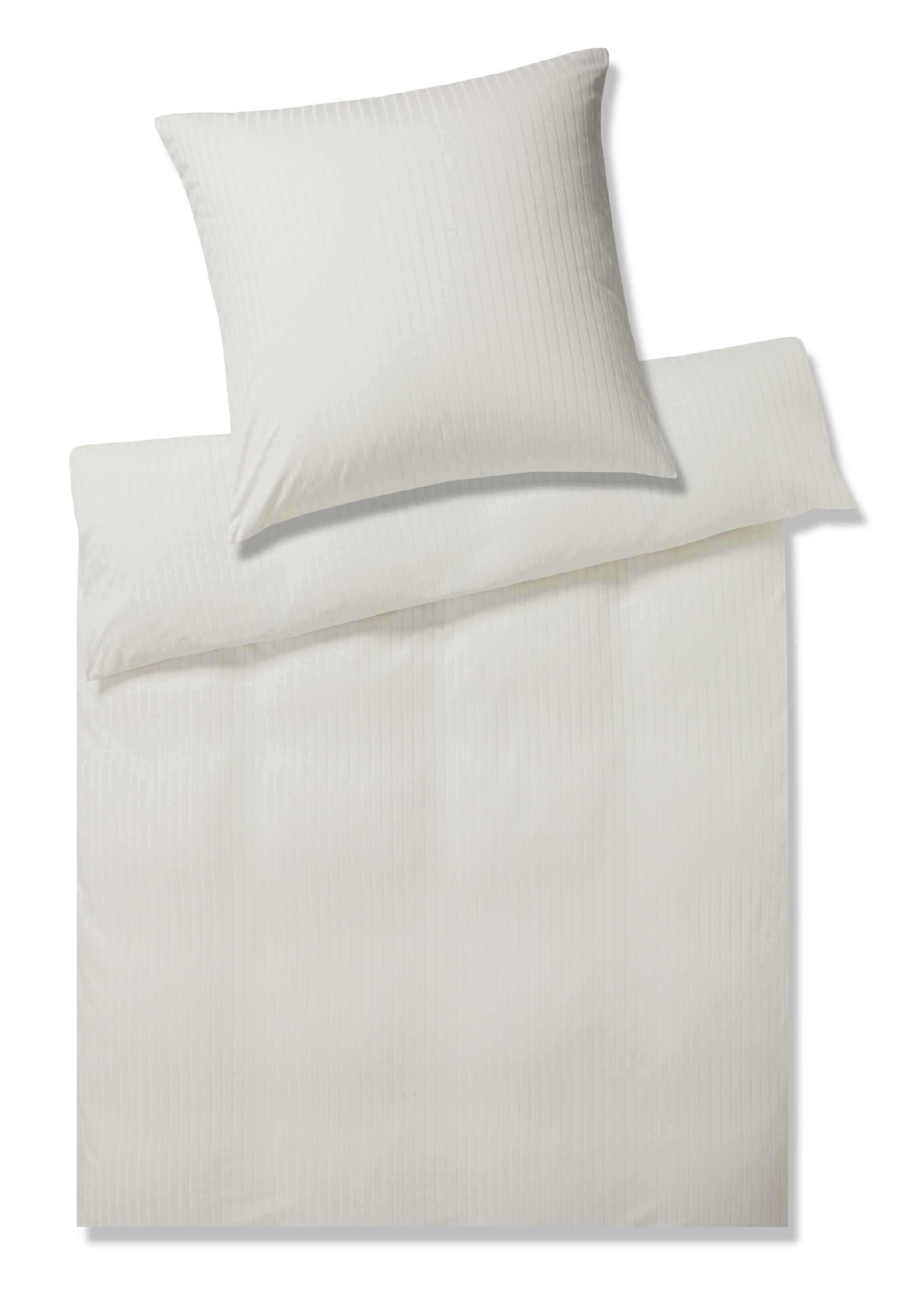 Bettwäsche Jersey SOLID STRIPE 135x200cm, 1 Kissen 80x80