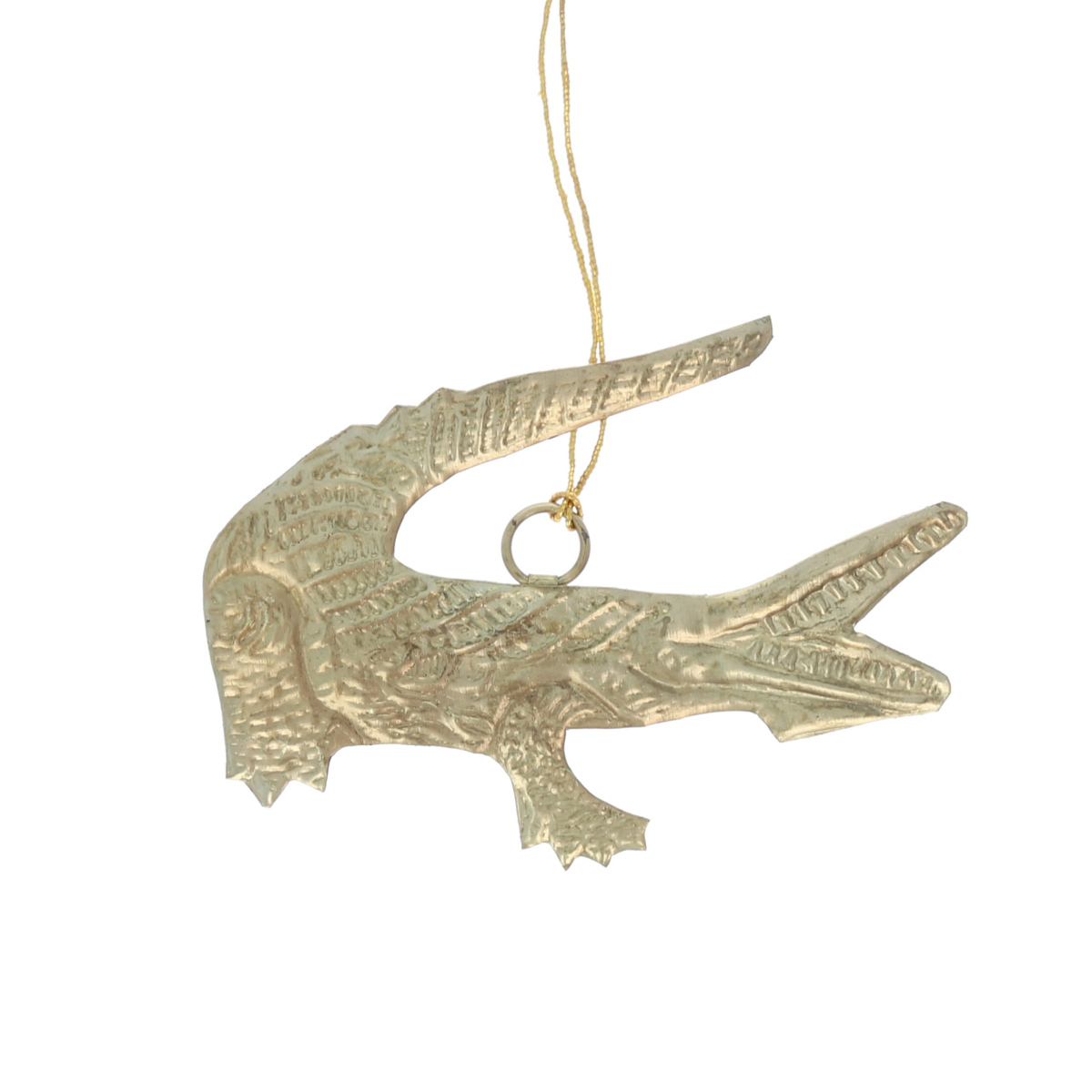 Crocodile laiton Atelier jasmin