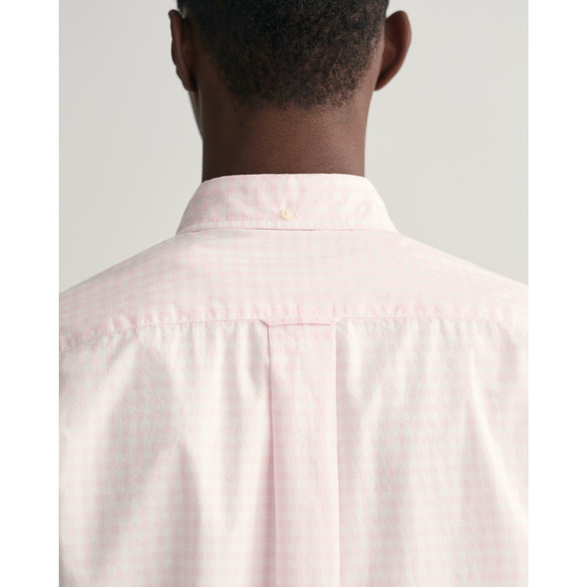 Gant Regular Fit Classic Gingham Poplin Short Sleeve Shirt