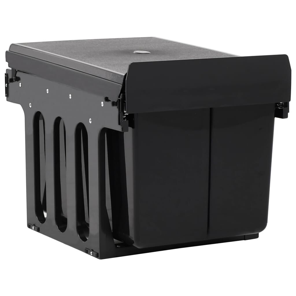 vidaXL Keukenafvalbak, uittrekbaar, softclose, 48 L