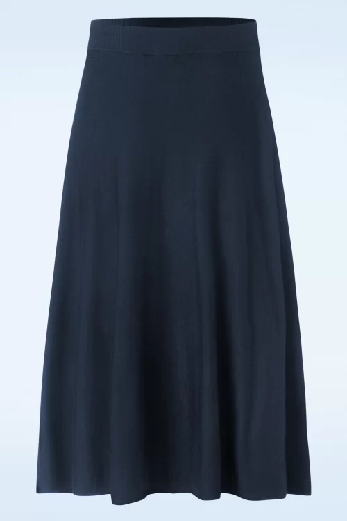 Banned Retro Knit dream rok in marineblauw