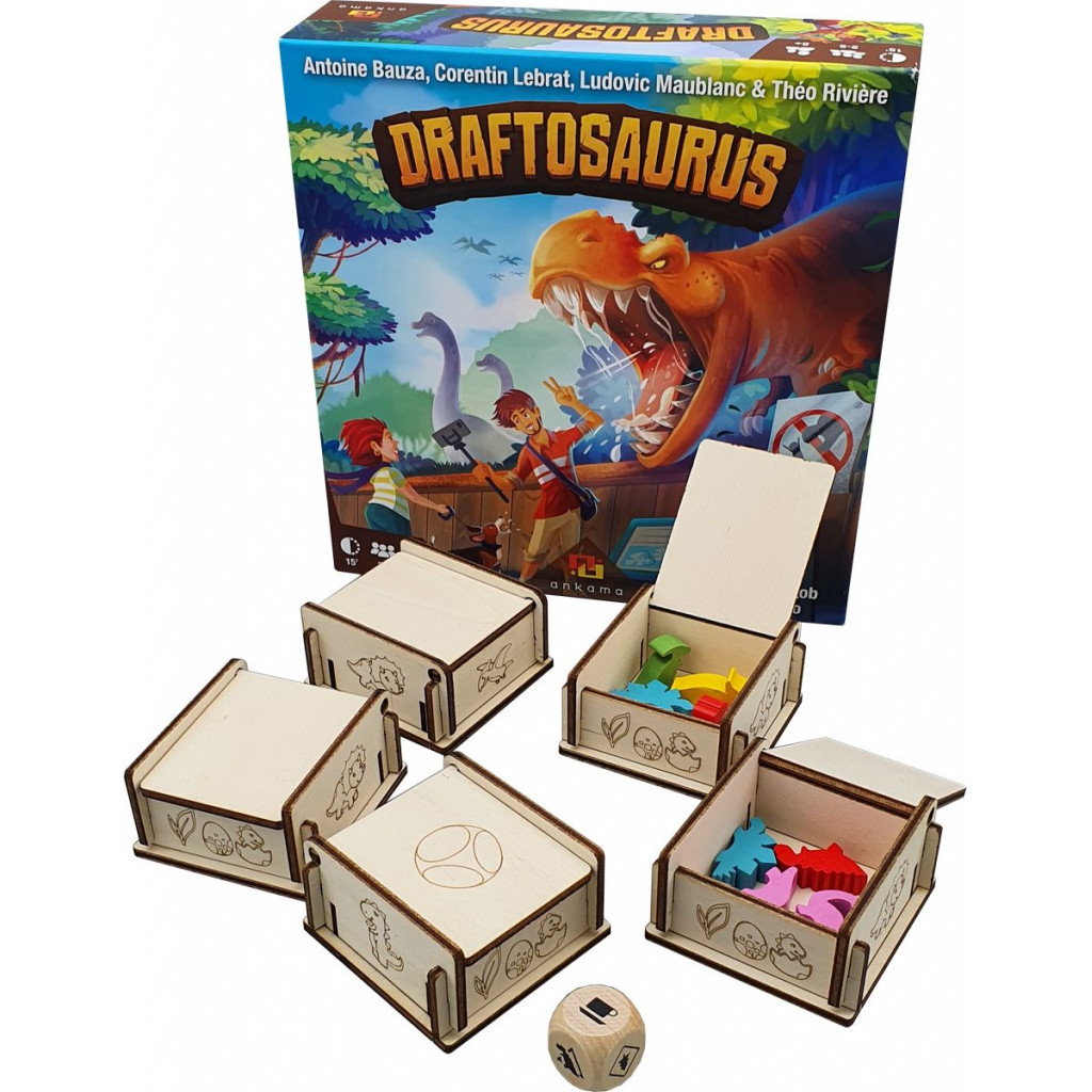 5 boites joueurs compatible Draftosaurus