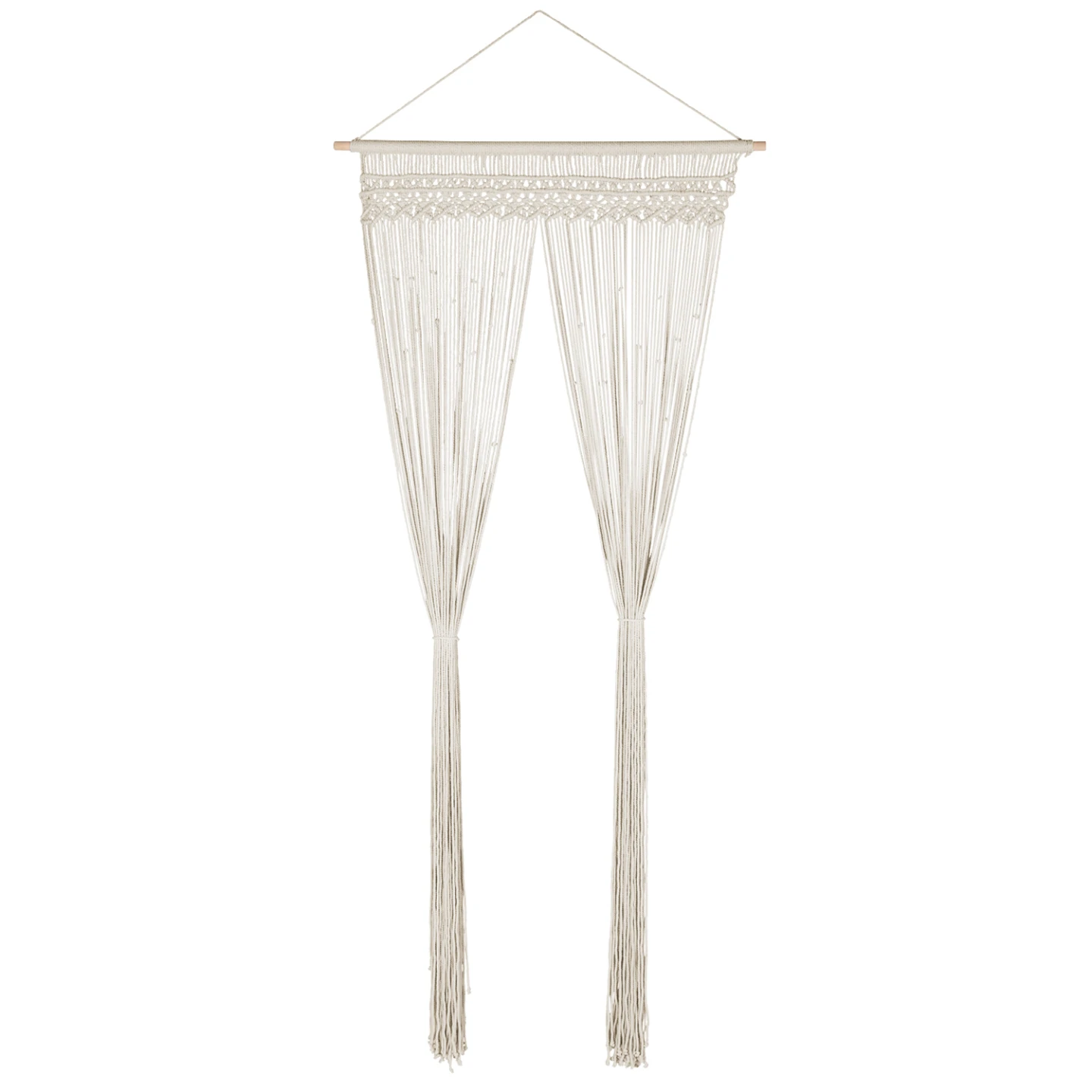 Rideau 90x200 cm bohème macramé