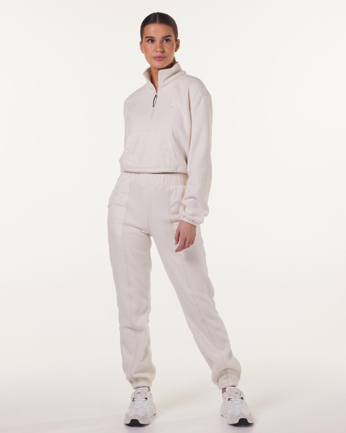 LEVITY Break Fleece 1\2 Zip Sweater Beige Dove
