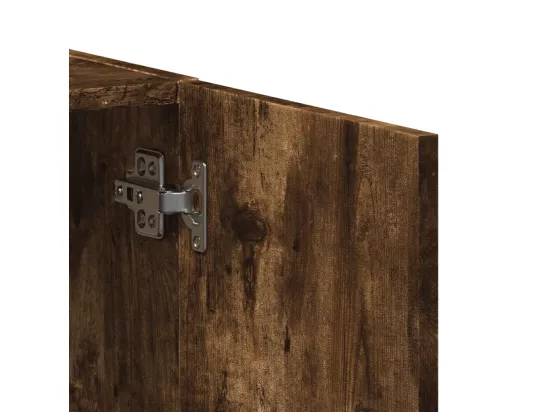 Armoire de classement chêne fumé bois d'ingénierie