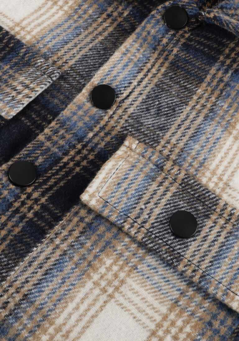 RELLIX blauwe rellix overshirt shirt jacket check