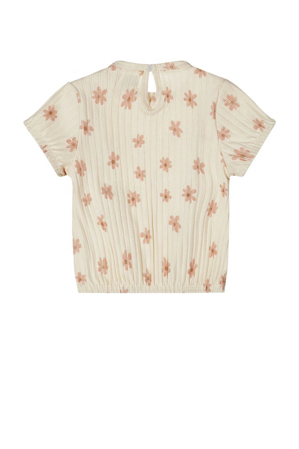 Dirkje t-shirt ecru rib gebreid