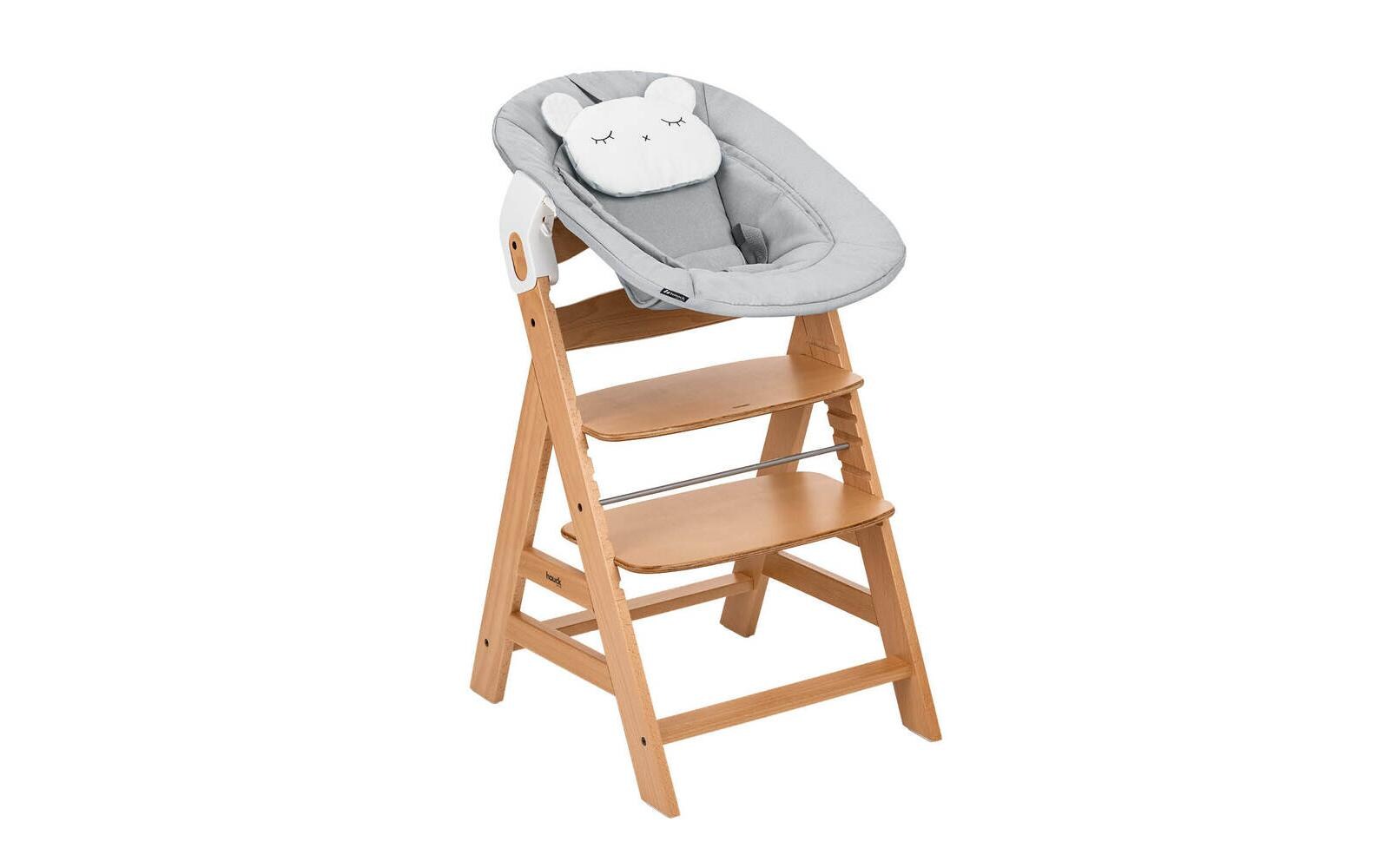 Treppenhochstuhl Alpha Newborn Set Pre Nature Grey<br>Mitwachsender Hochstuhl