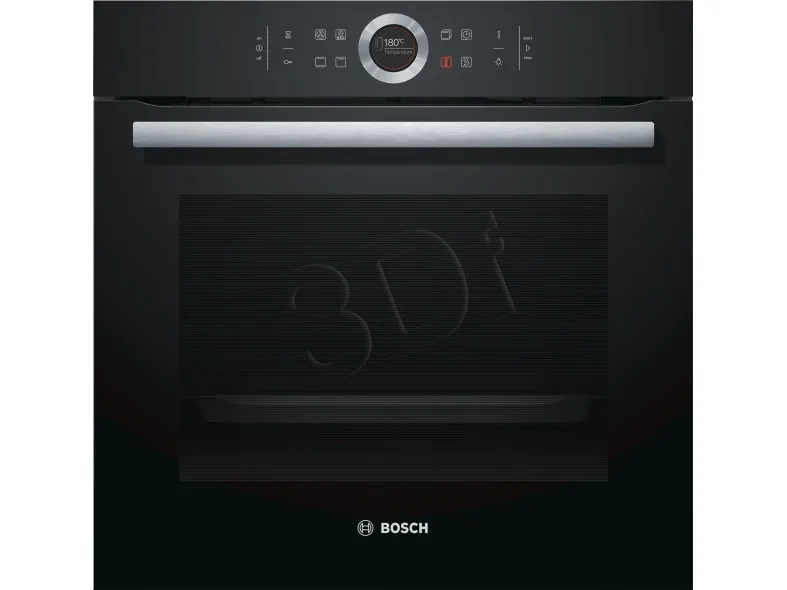 Bosch Serie | 8 HBG634BB1 - Ovn - til indbygning - niche - bredde: 56 cm - dybde: 55 cm - højde: 58.5 cm - med selv-rengøring - Klasse A  - sort