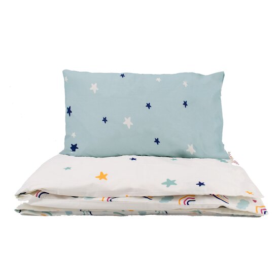 Parure de lit couette + taie   Rainbow        100 x 140 cm   de               Petit à petit