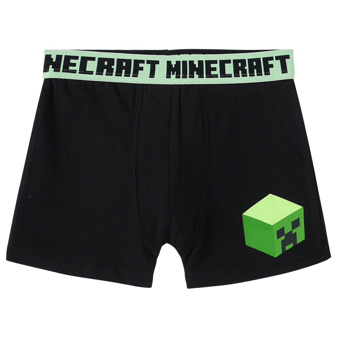 Yigga 2 Minecraft Boxer in verschiedenen Dessins schwarz / hellgrün