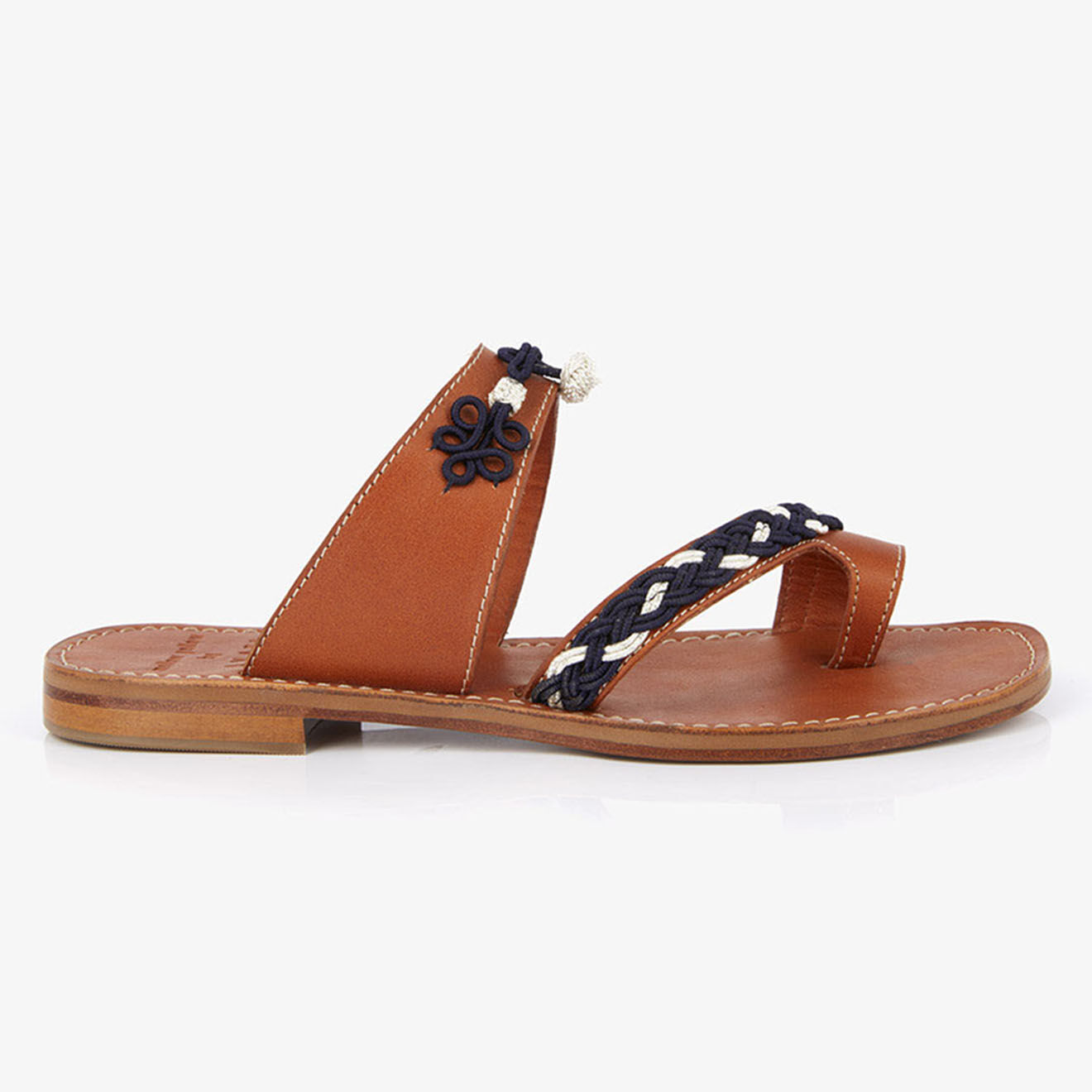Mellow Yellow Sandales en Cuir Bahaar marine