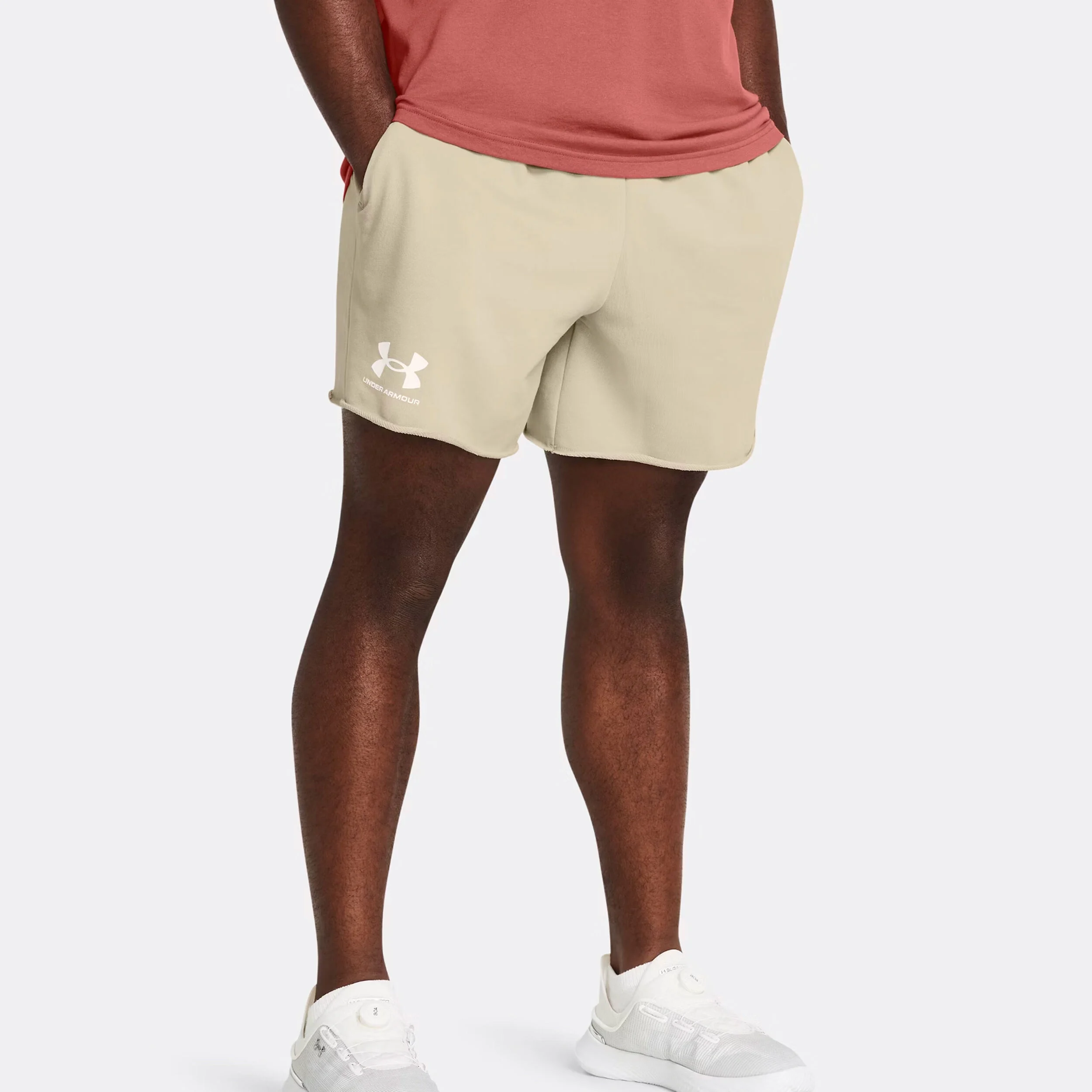 Under Armour Rival Terry 6in Shorts Hommes - Marron