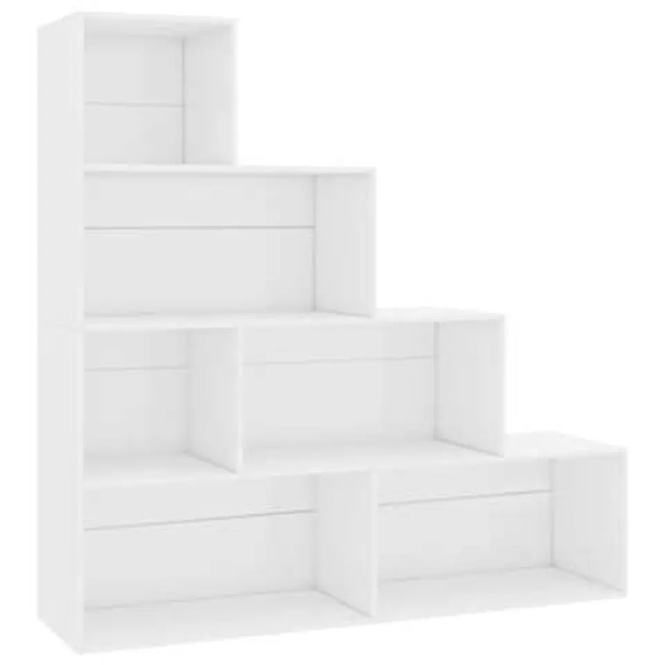 vidaXL - Boekenkast - Wit - Bewerkt hout