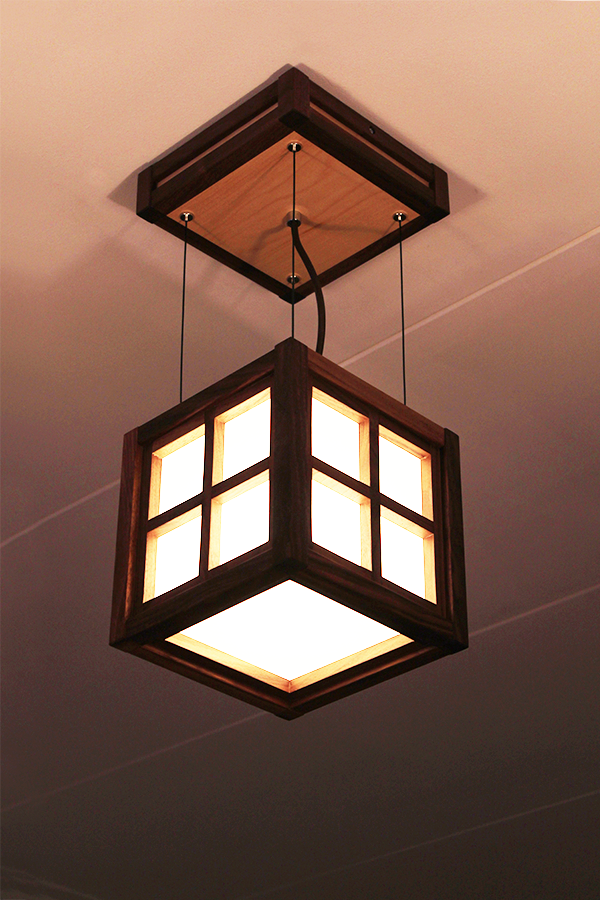Hanglamp Kobe walnut