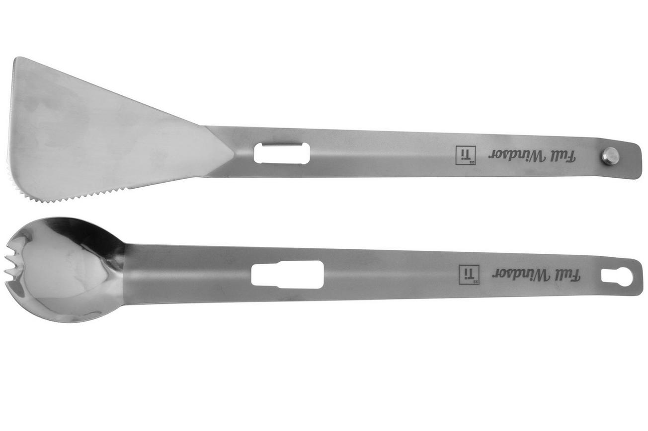 FULL WiNDSOR Splitter SPL-TI Titanium, 3-in-1, tang, spatel en spork