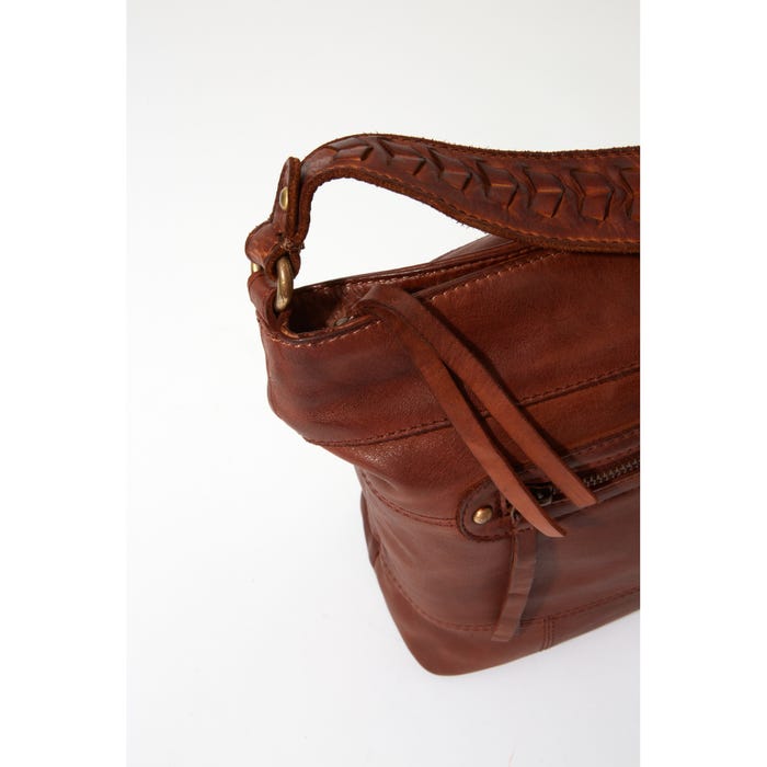 Veritas-Handtas leder gewassen hobo