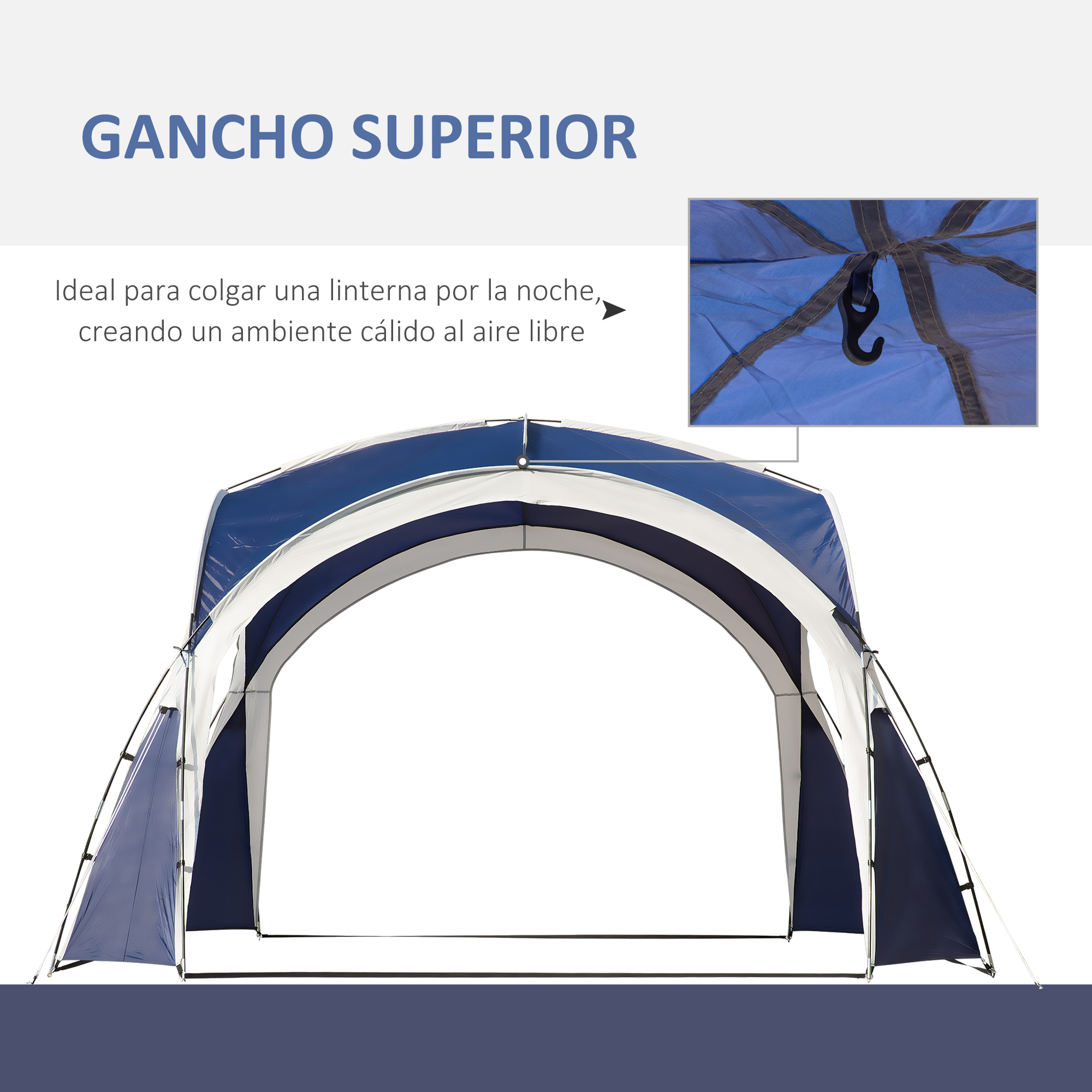 Cobertura Outsunny Azul Shelter
